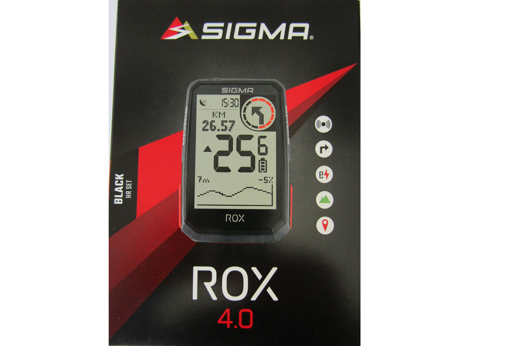 SIGMA ROX GPS 4.0 zwart HR top mount set