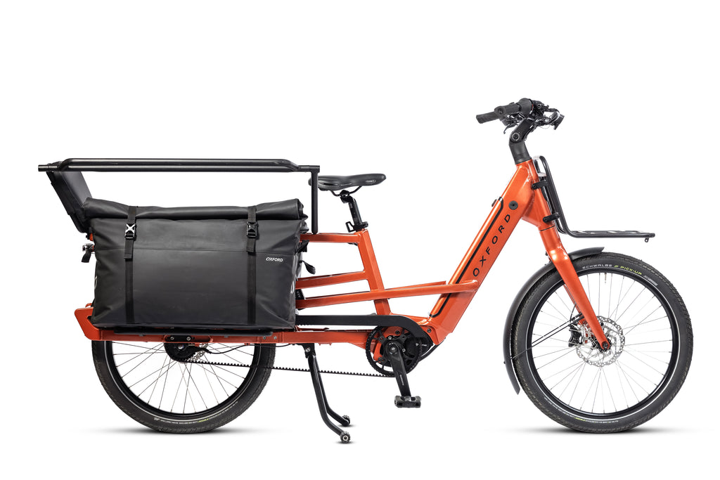 enkele fietstas zwart met velcro new looxs cargo bike