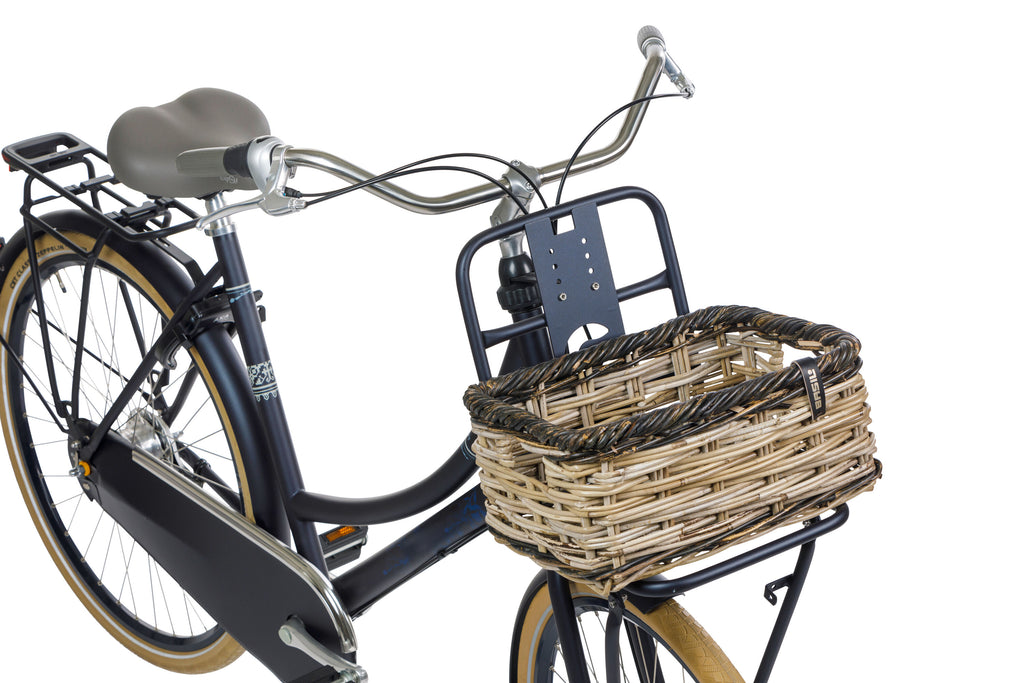 RATTAN MAND BASIL RECHTHOEKIG DIJON S GRIJS/ZWART BXDXH 39X27X18  13081