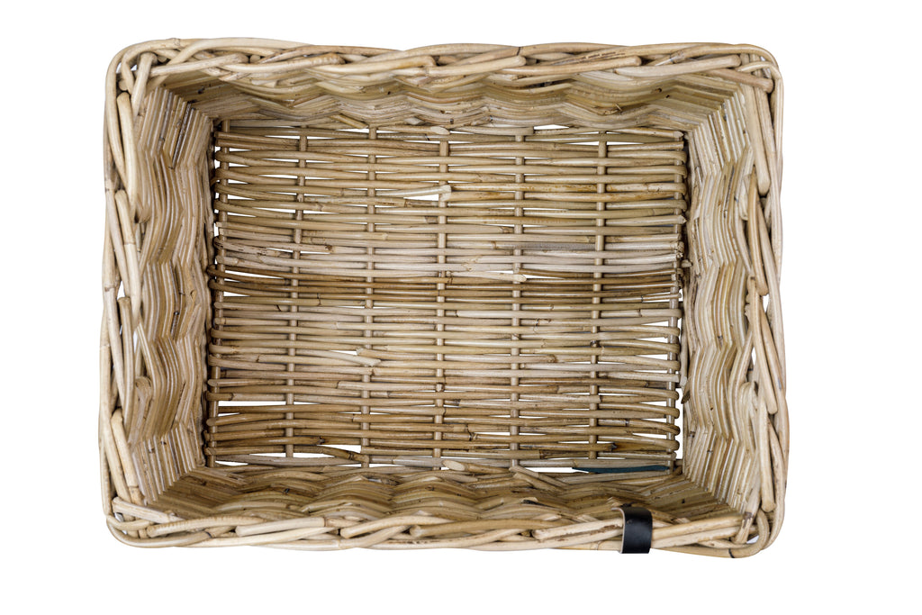 RATTAN MAND BASIL VOOR RECHTHOEKIG DAX L GRIJS  BXDXH 47X35X27 13086