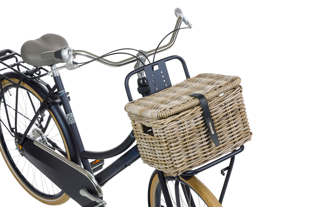 RATTAN MAND BASIL VOOR RECHTHOEKIG DAX MET DEKSEL S GRIJS BXDXH 37X27X24 13087