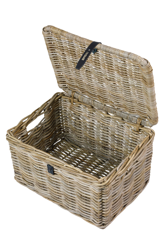 RATTAN MAND BASIL VOOR RECHTHOEKIG DAX MET DEKSEL L GRIJS BXDXH 48X36X30 13088