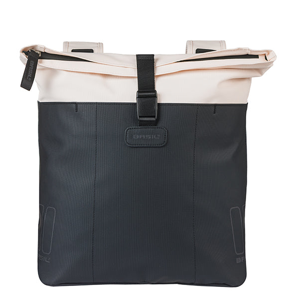 VIVE DUBBELE TAS BASIL WIT-ZWART 28-35L 18516