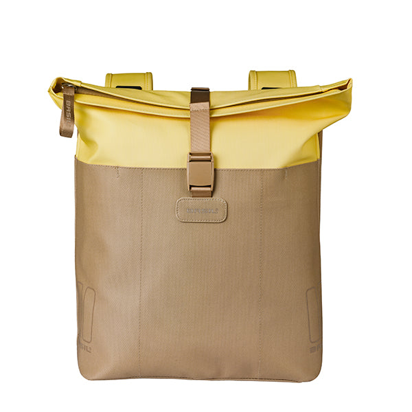 VIVE DUBBELE TAS BASIL ZAND-GEEL 28-35L 18517