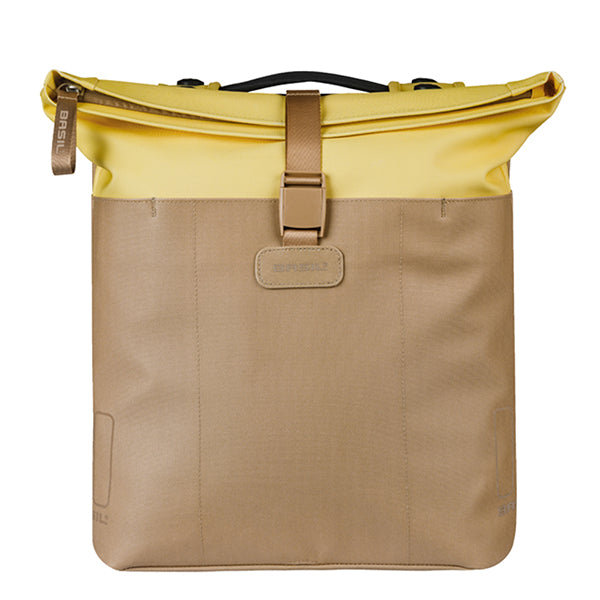 VIVE DUBBELE TAS BASIL ZAND-GEEL MIK 2.0 28-35L 18520