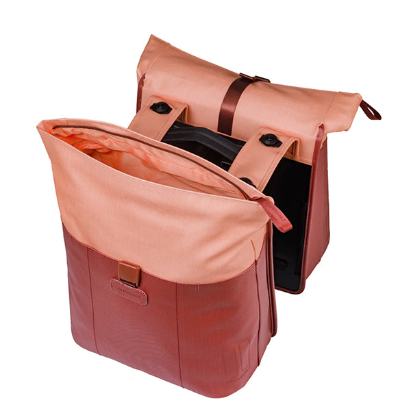 VIVE DUBBELE TAS BASIL BURGUNDY PINK MIK 2.0  28-35L 18521