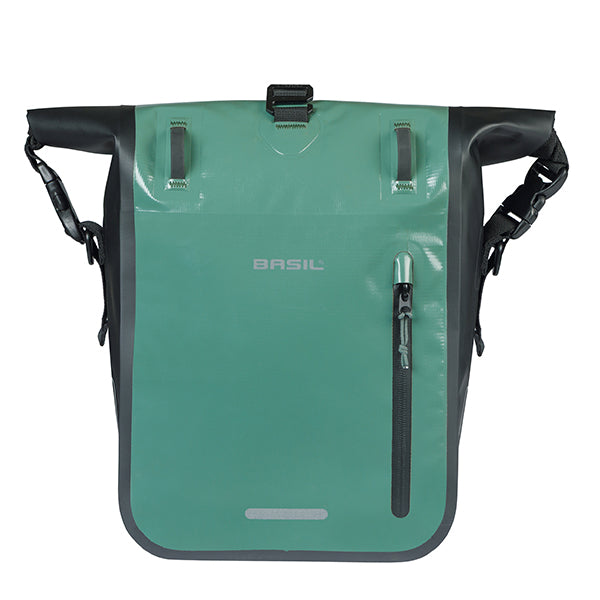 ENKELE TAS RIVO M ZILVERGROEN-ZWART MIK HOOKS 12-15L 18526