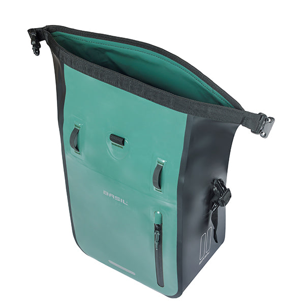 ENKELE TAS RIVO M ZILVERGROEN-ZWART MIK HOOKS 12-15L 18526