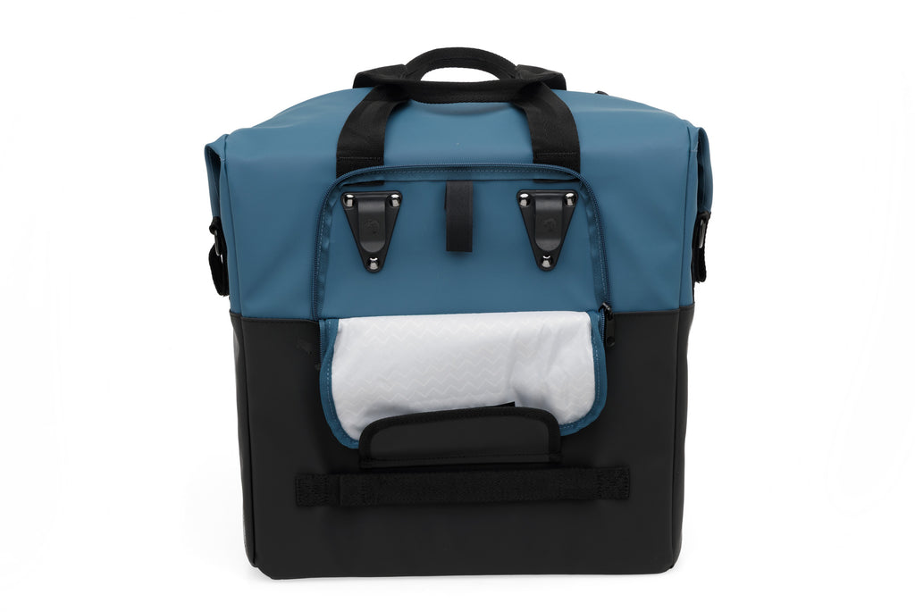 tas n.l. nyborg shopper petrol blue/black 37x19x37 26L 394.545
