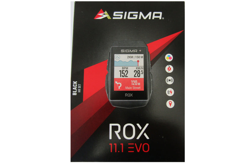Ensemble SIGMA ROX GPS 11.1 EVO noir HR 