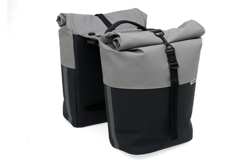tas n.l. nyborg double  grey/black mik 2.0 adapterplate  30x17x37 34L 393.544MIK2