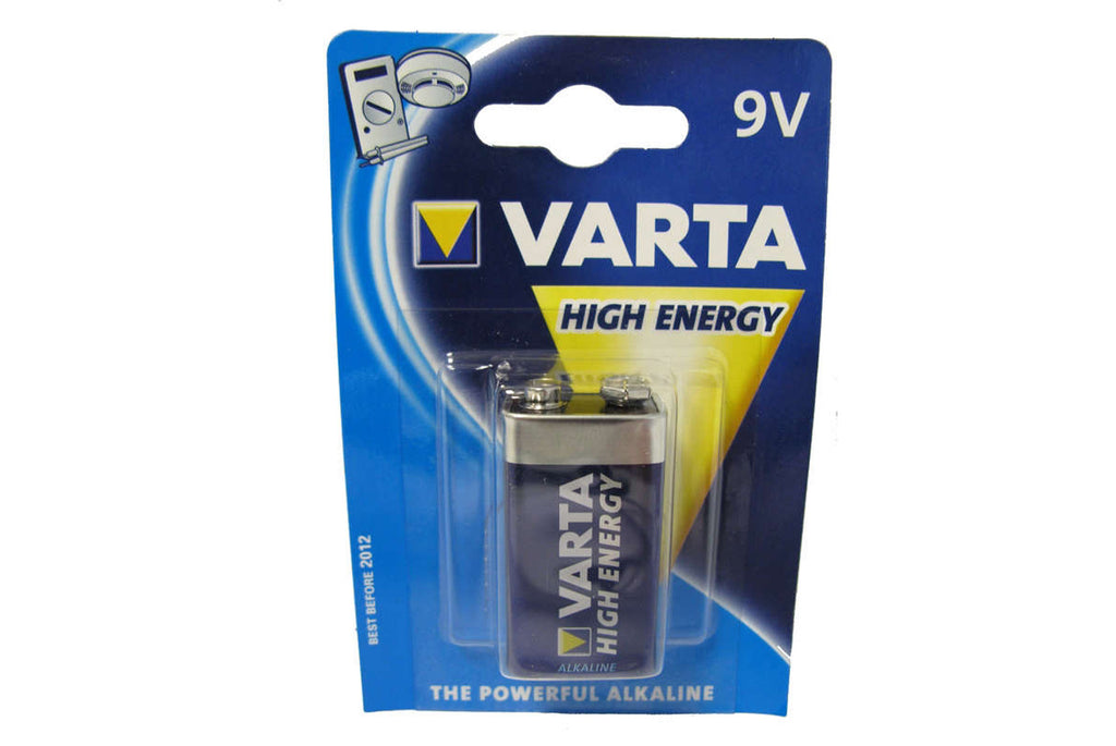 BATTERIE 6LR61 BLOC 9V ALCALINE VARTA 