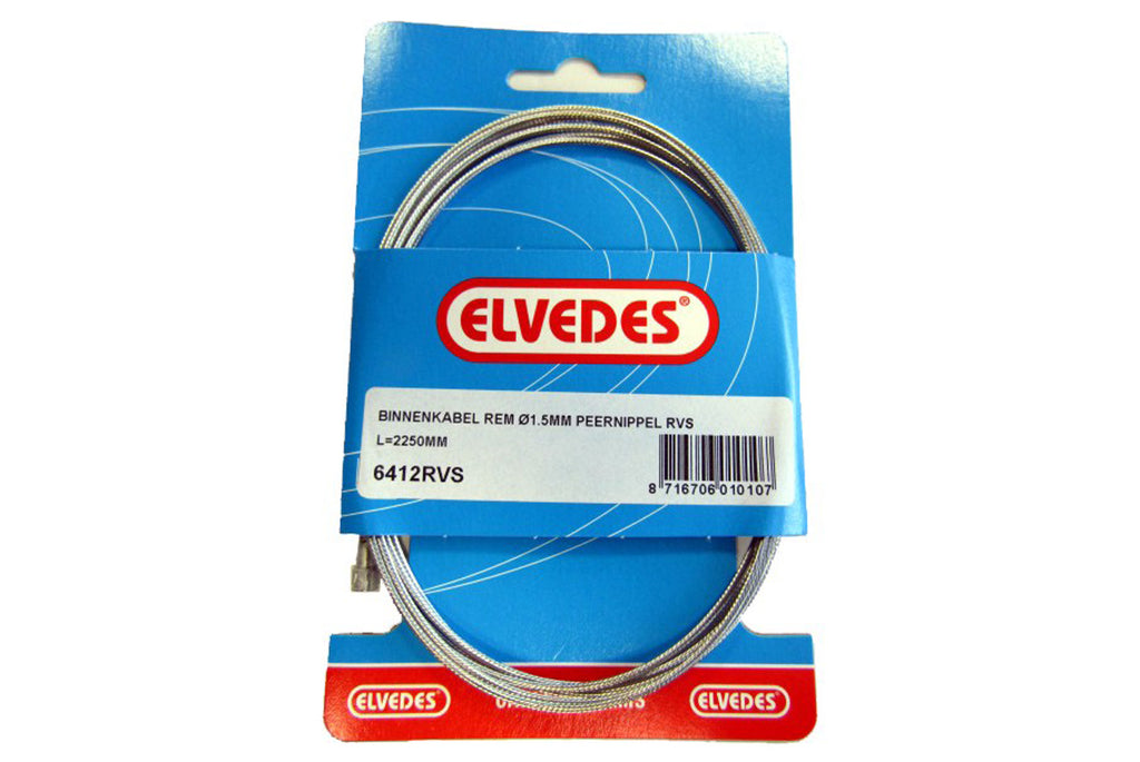 ELVEDES REMKABEL RACE RVS 2250MM (6412RVS)