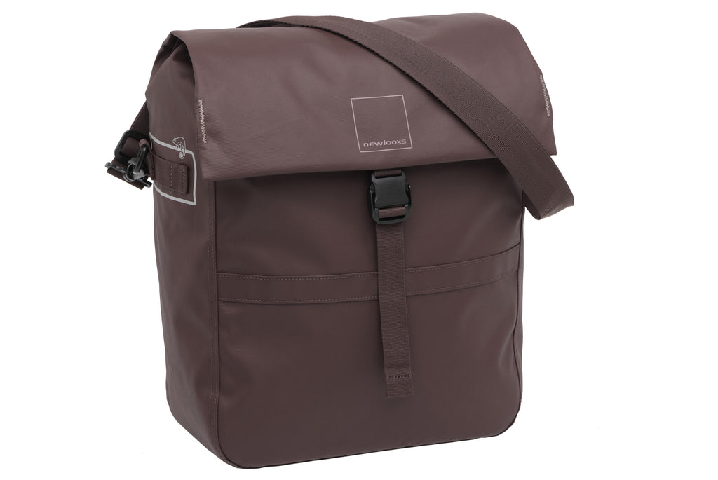 tas n.l. leeds single bag chocolate 33x18x38 19L 343.342