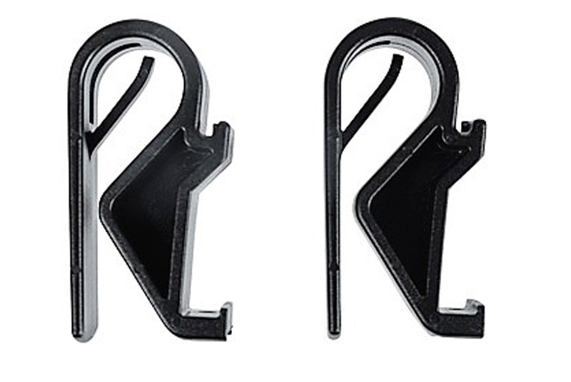 lot de 2 crochets sport pour tube diamètre 10-12mm noir 70197 