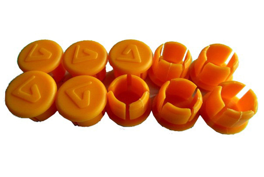 STUURDOPPEN VELOX ORANJE FLUO 10 STUKS