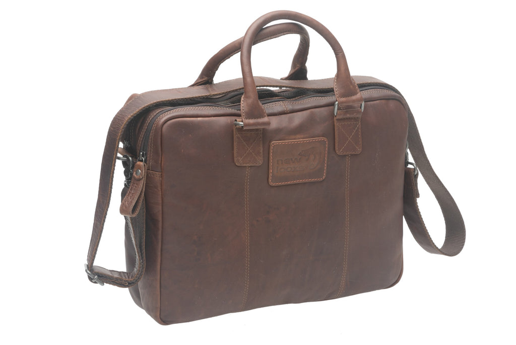 tas new looxs leather santos brown 40x11x31 13,5L 334.801