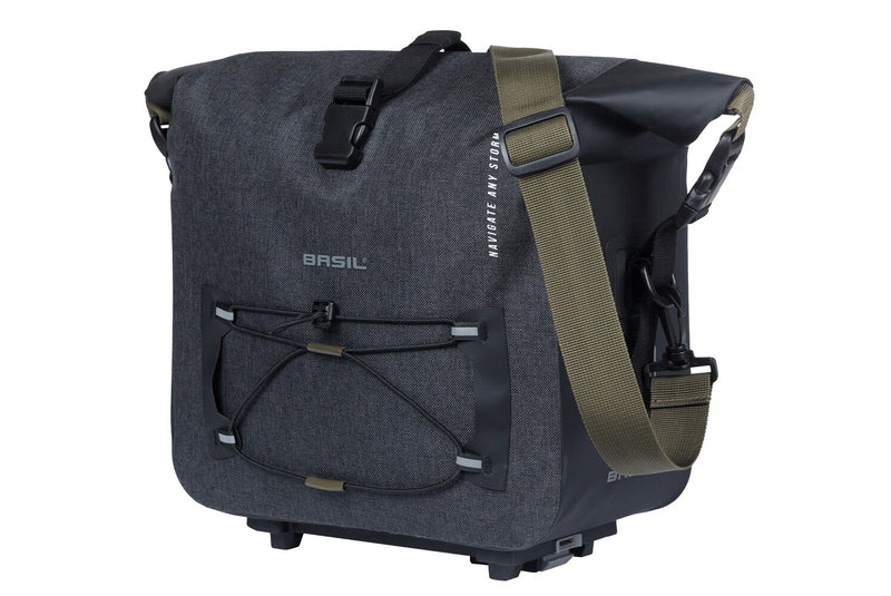 BAGAGEDRAGERTAS NAVIGATOR STORM MIK 2.0 adapterplate ZWART 13L 18270