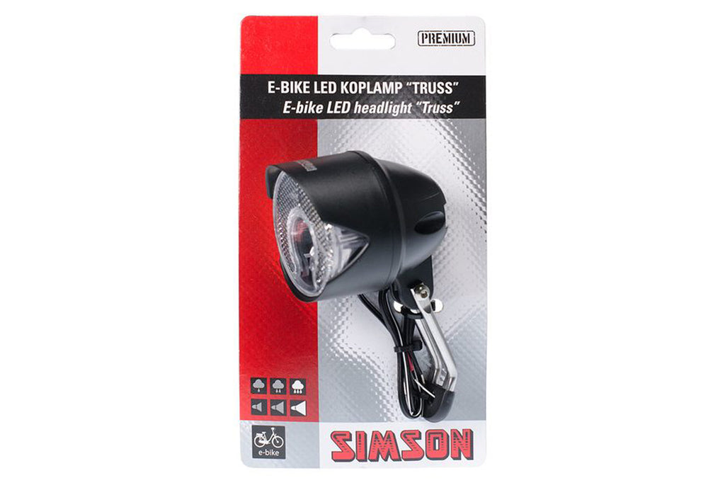 koplamp voorvork met reflector e-bike truss 30 lux 022016