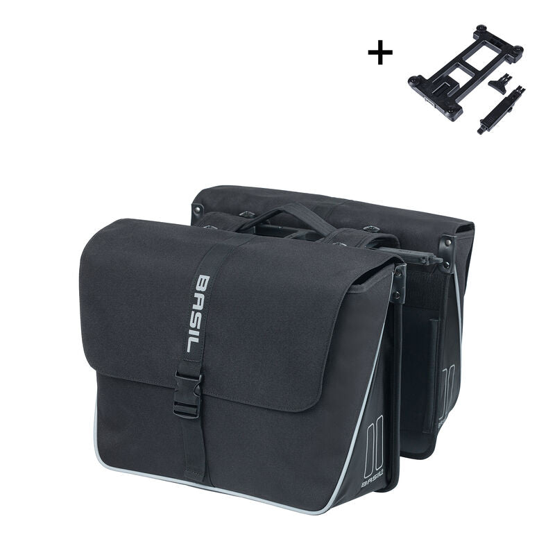 double bag basil forte MIK 2.0 ADAPTERPLATE black/black 35L 18329