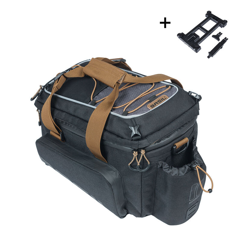 TRUNKBAG XL PRO BASIL MILES 36L MIK 2.0 ADAPTERPLATE BLACK LIME 18311