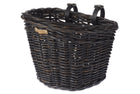 PANIER ROTIN BASILIC DEMI-ROND DARCY L 39X34X32CM NOIR 13077 