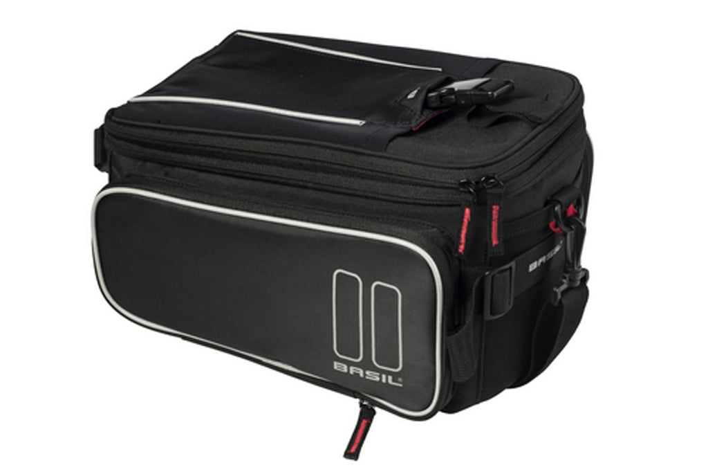 TRUNKBAG BASIL SPORT DESIGN MIK COMP. ZWART 7L-12L 17746