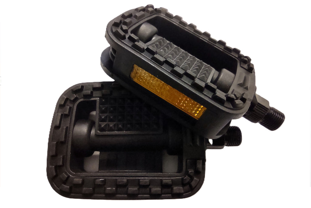 PAAR PEDALEN FASTEN NW96D ZWART REFLECTOR ANTISLIP