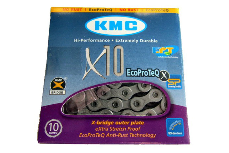 CHAINE KMC X10 114 MAILLONS ECOPROTEQ 10V 