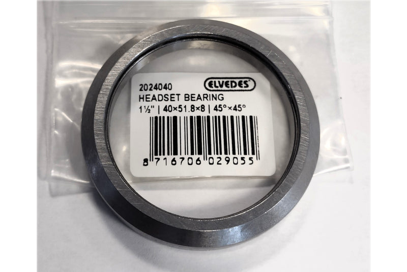 ELVEDES HEADSET BEARING 1-1/2" 40x51,8x8 -45°x45° 2024040