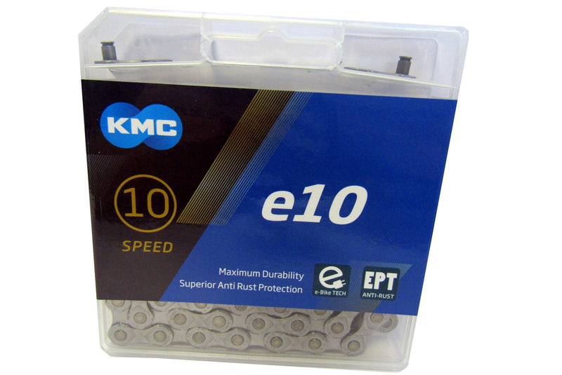 CHAINE KMC E10 136 MAILLONS BOITE EPT 10V E-BIKE 