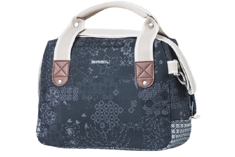 SAC DE VILLE BASILIC BOHEME CHARBON +KF ADAPTATEUR PLAQUE 8L 18017 