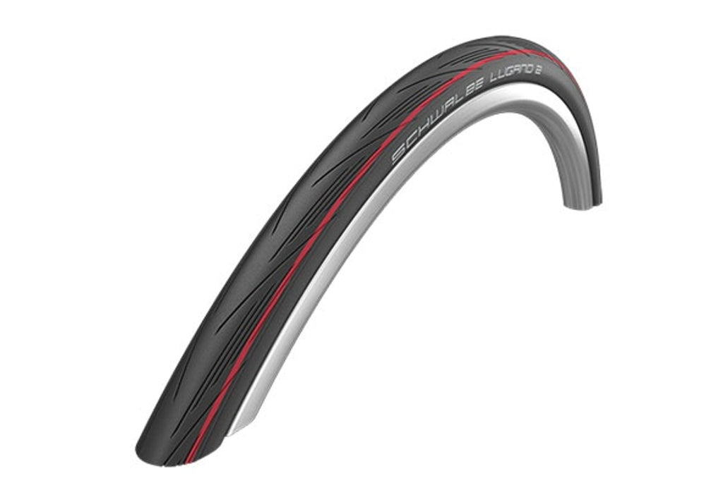 BTB SCHWALBE LUGANO II 700X25 NOIR-ROUGE PNEU PLIABLE HS471 