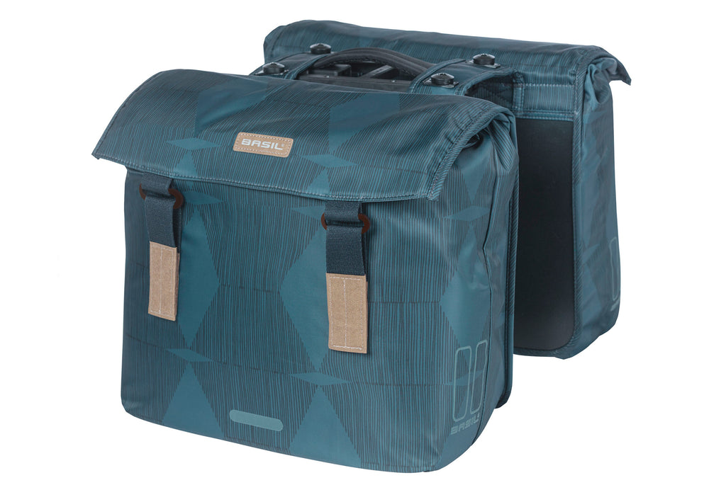 DUBBELE TAS BASIL ELEGANCE ESTATE BLUE MIK 40-49L 18399