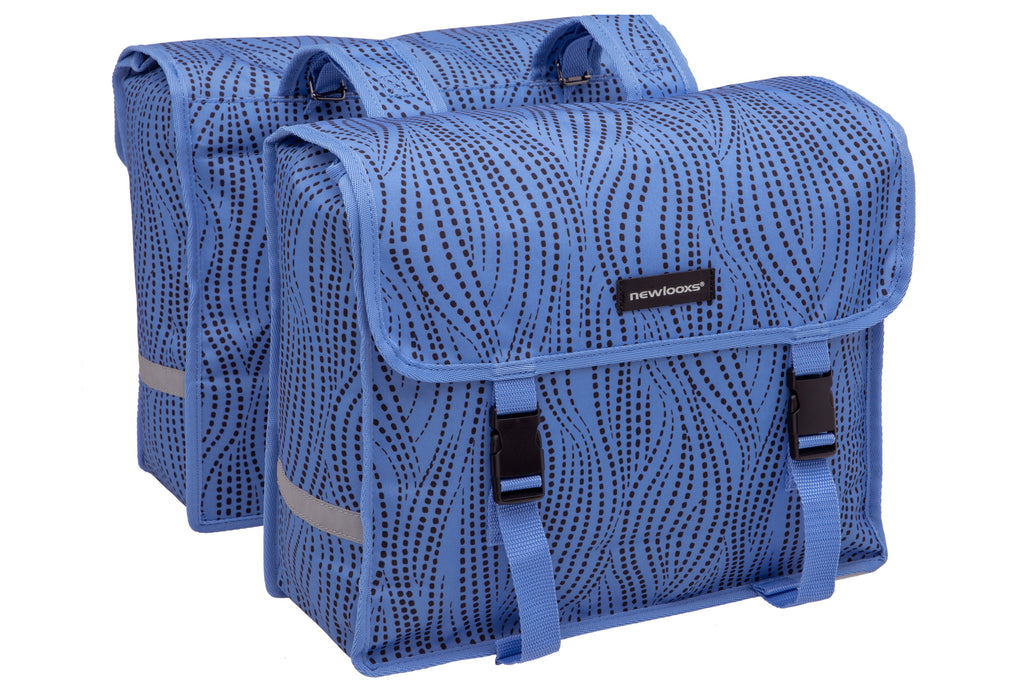 tas new looxs alma fiori dubbel blue 37x13x33 30L 230.164