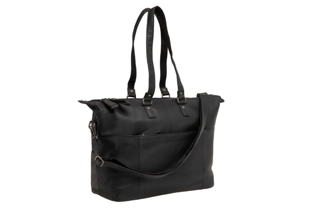 tas new looxs leather VERLA zwart 34x18x44 21L 339.800
