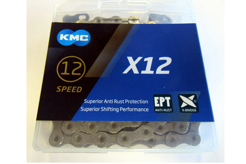 CHAINE KMC X12 126 MAILLONS BOITE EPT 12V 