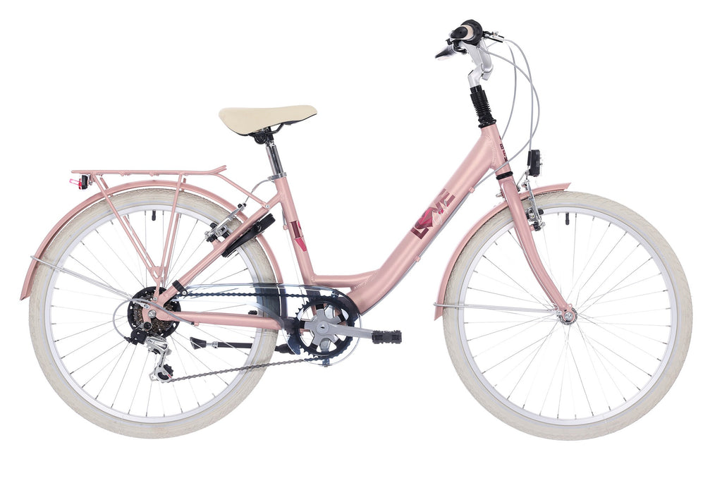 BikeFun Love Girl  / 6 Speed / 24 Rose Matt  01.013.533