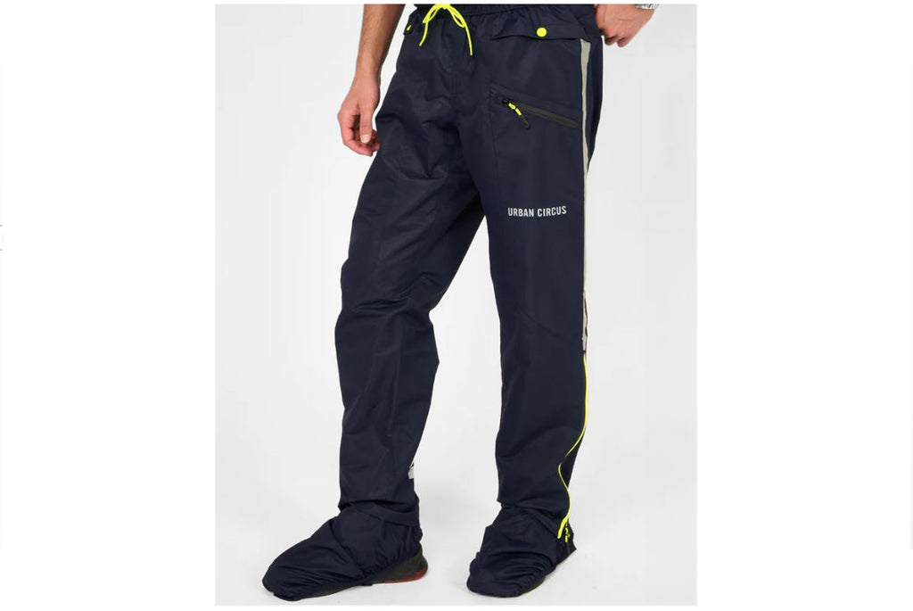 Regenbroek Urban Circus IYUC XL geel-blauw