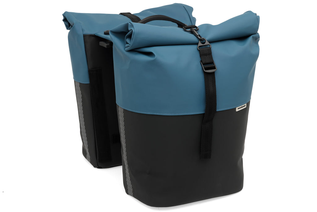 tas n.l. nyborg double  petrol blue/black mik 2.0 adapterplate  30x17x37 34L 393.545MIK2