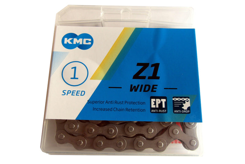 CHAINE KMC Z1 LARGE 112 MAILLONS ECOPROTEQ BOX 1V 