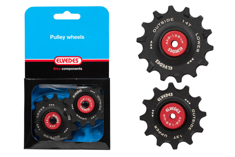 ELVEDES PR DERAILLEURWIELTJES 12T+14T CERAMIC BEARING 2020098