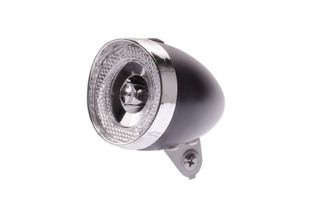 koplamp op batterij classic mini zwart on/off led 022022