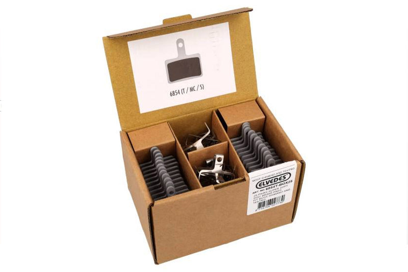 ELVEDES 10 PAAR REMBLOKKEN MTB DISC 6854T SUPERSOFT(6854T-BOX)