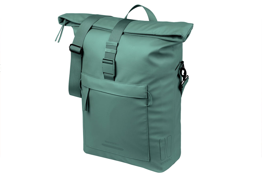 BROOKLYN  SCHOUDERTAS BASIL ZILVERGROEN MIK HOOKS 17L 18542