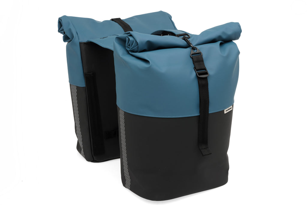 tas n.l. nyborg double  petrol blue/black 30x17x37 34L 393.545