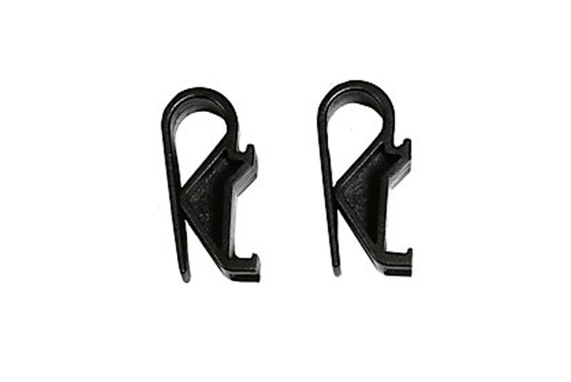 set van 2 haken voor buisdiameter tot 16mm zwart 70196