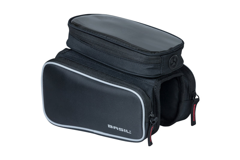 SAC DE CADRE BASIL SPORT DESIGN DOUBLE TOP TUBE NOIR 1,5L 18044
