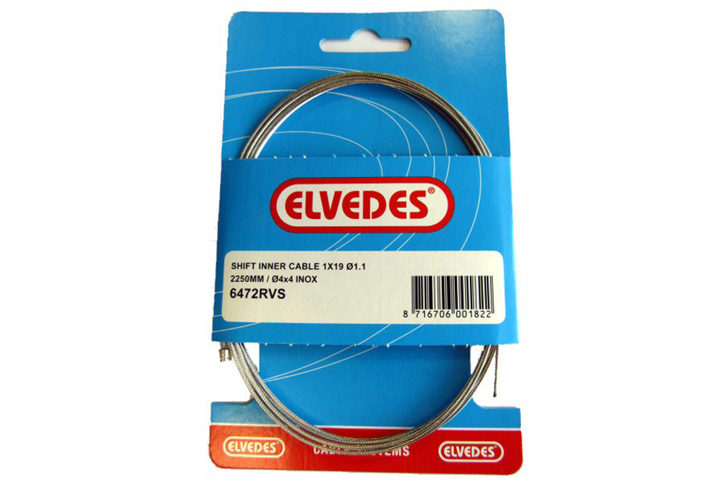 ELVEDES COURSE DE CÂBLES DE VITESSES ACIER INOXYDABLE 2250MM (6472RVS) 