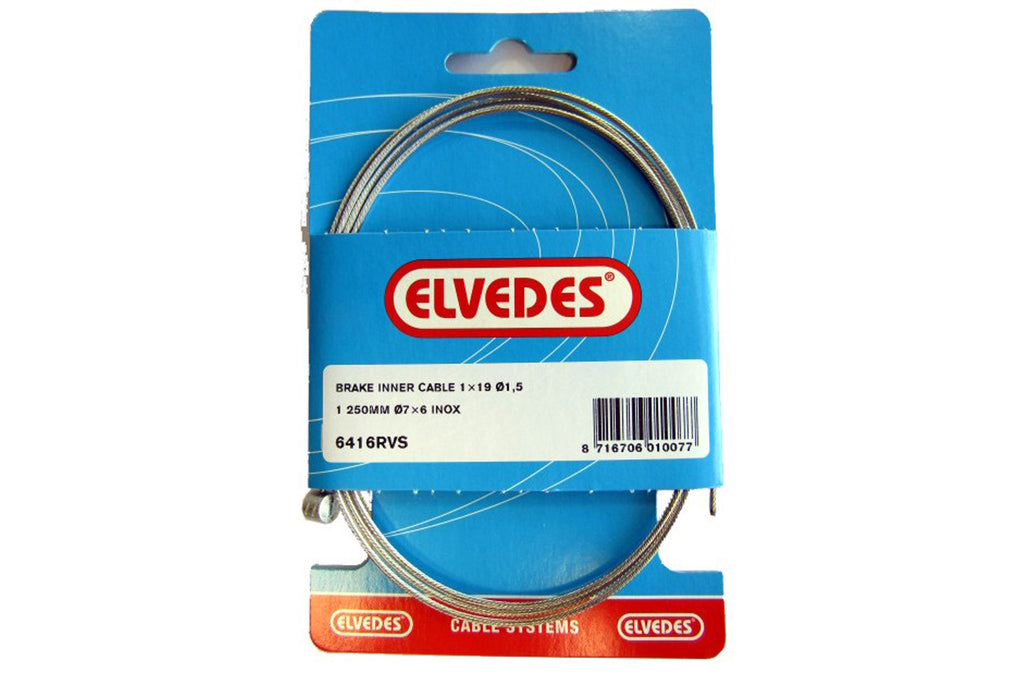 ELVEDES REMKABEL MTB RVS 1250MM (6416RVS)